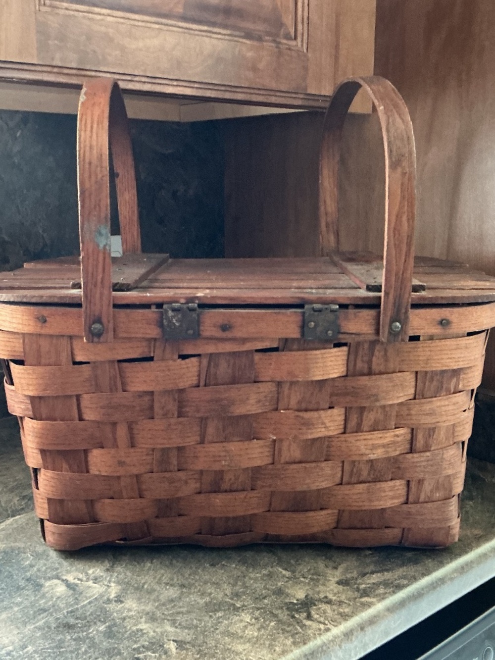Vintage Wicker Picnic Basket